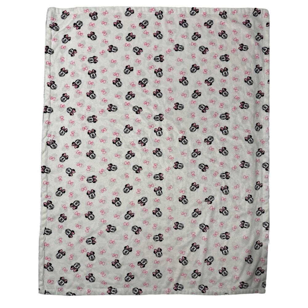 Disney Baby‎ Minnie Mouse Blanket 30” X 37.5” Pink & White